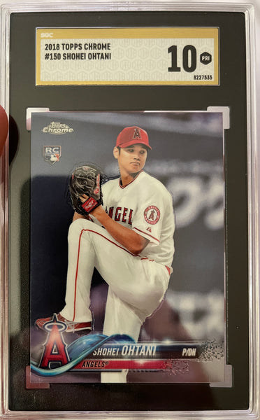 2018 Topps Chrome Shohei Ohtani SGC 10 Gold Label
