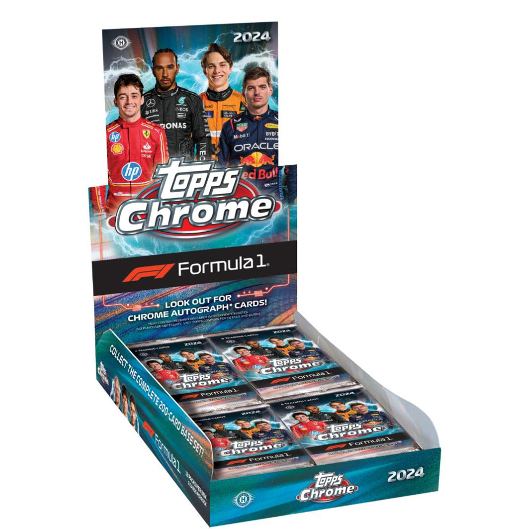 2024 Topps Chrome Formula 1 Hobby Box & a Qualifying Lap Box Serial # Break