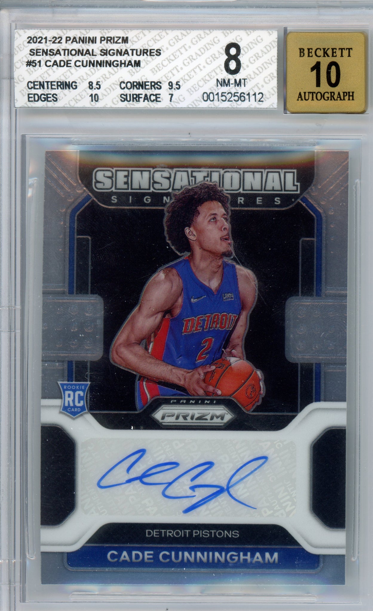 NBA PANINI 乳臭い PRIZM CADE CUNNINGHAM RC